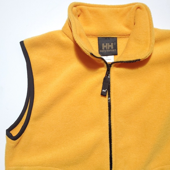 VTG Helly Hansen 90s Fleece Full Zip Pocket Vest - Picture 3 of 8